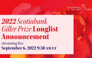 2022 Scotiabank Giller Prize Longlist Announcement