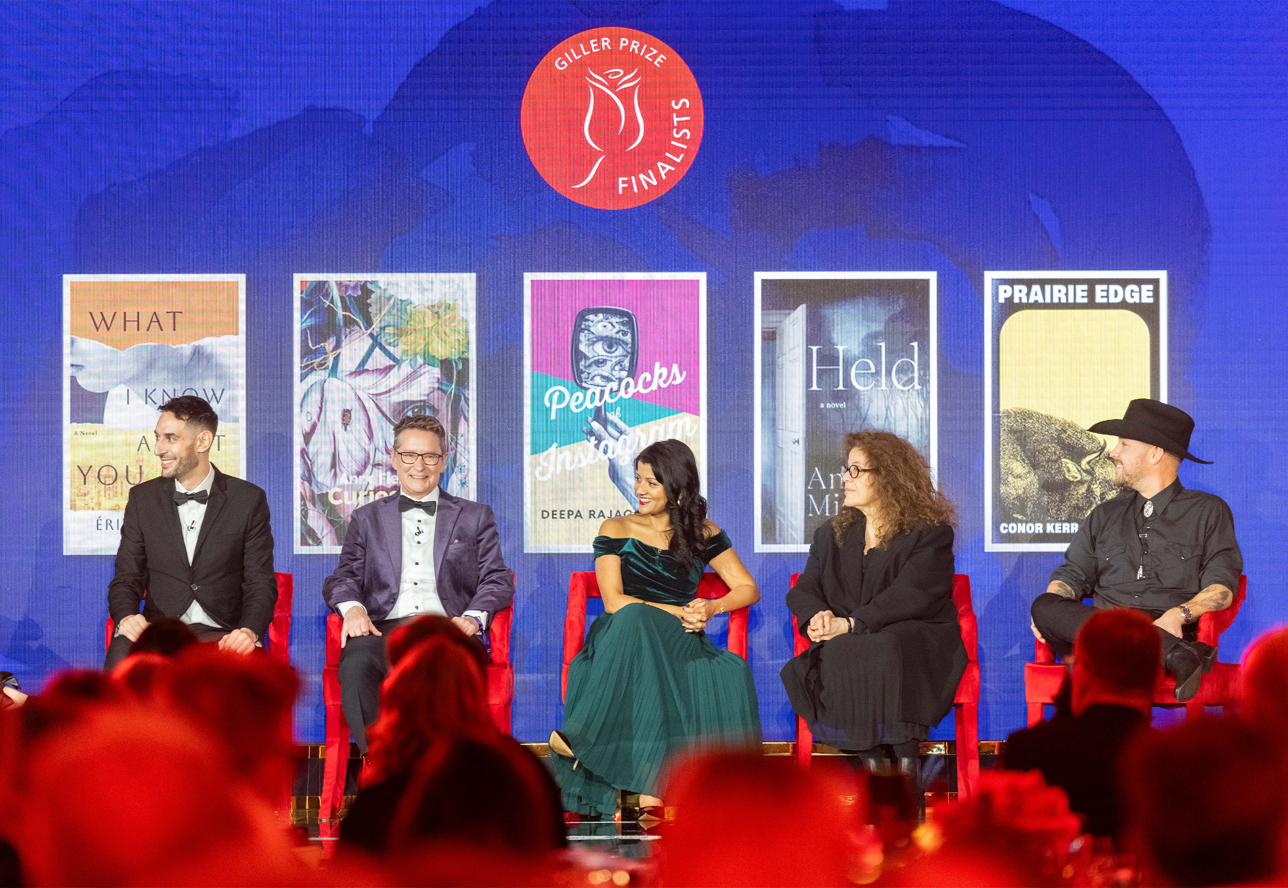 2024 Giller Prize finalists - Eric Chacour, Anne Fleming, Deepa Rajagopalan, Anne Michaels, Conor Kerr