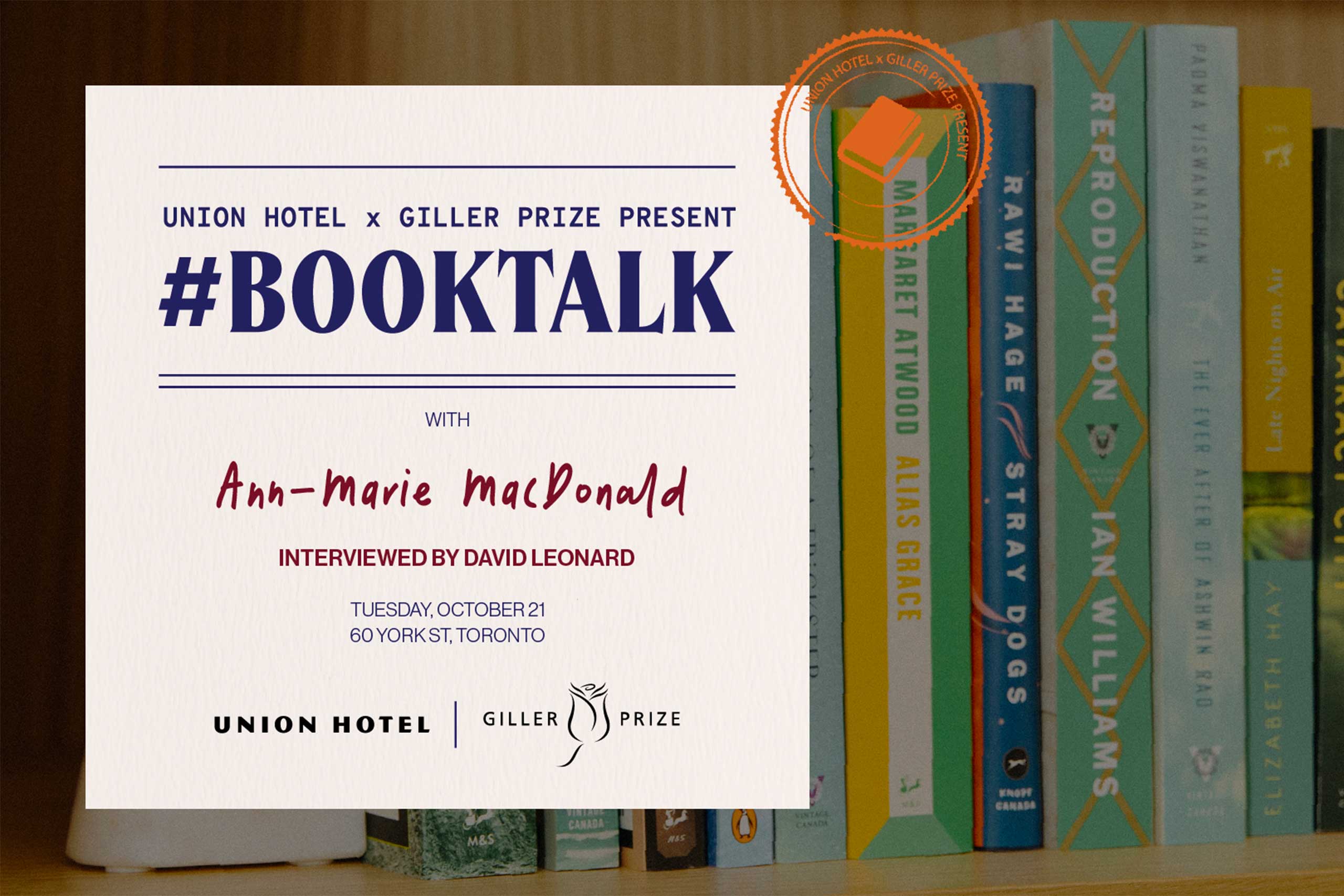 #BookTalk with Ann-Marie MacDonald promo